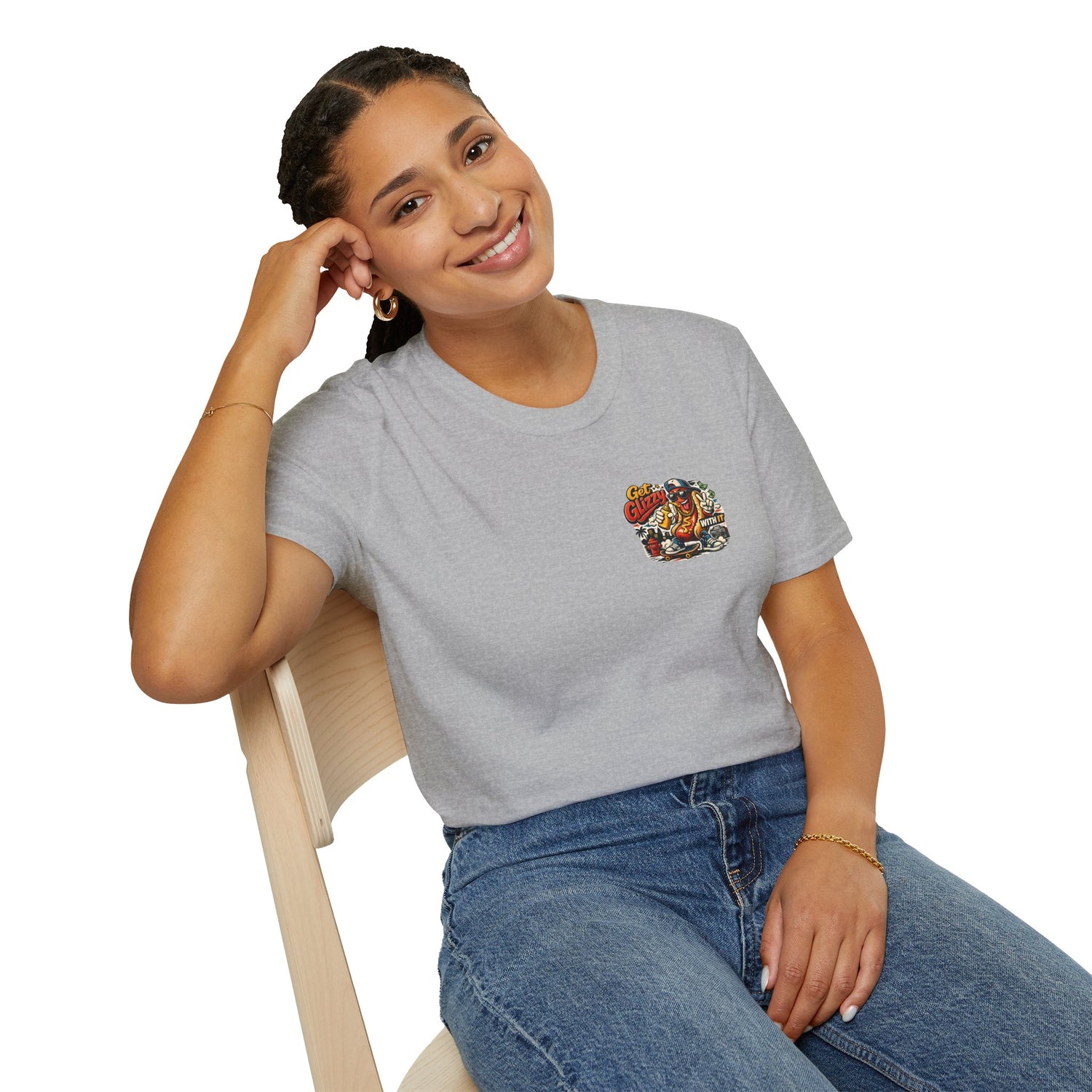 Get Glizzy With It Funny Hot Dog T-Shirt