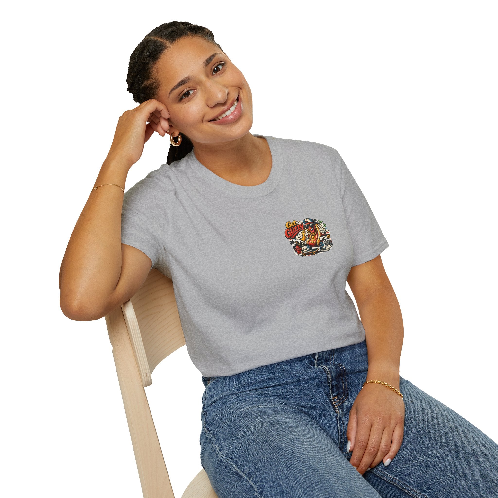 Get Glizzy With It Funny Hot Dog T-Shirt