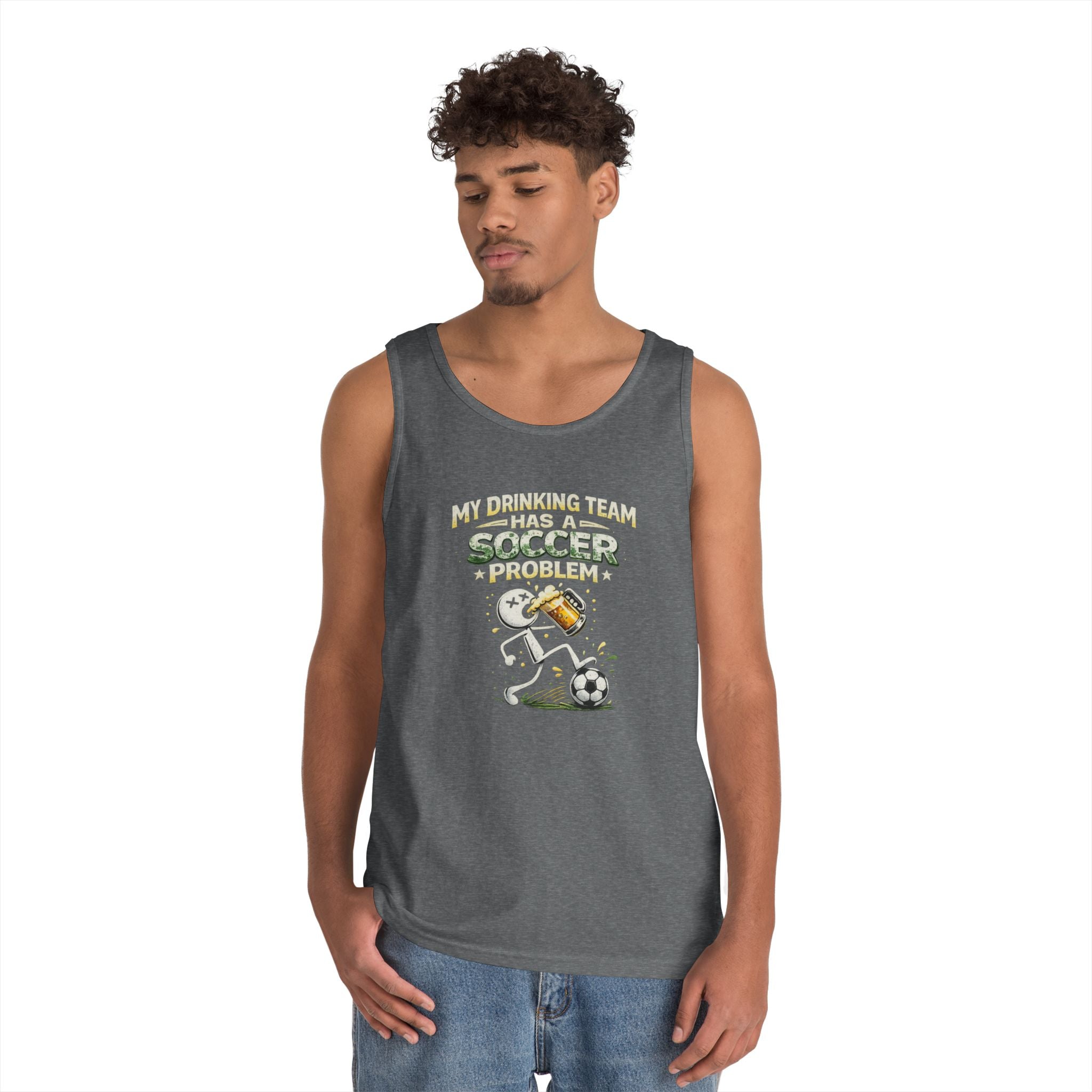 Soccer Drinking Team Tank Top – "My Drinking Team Has a Soccer Problem"