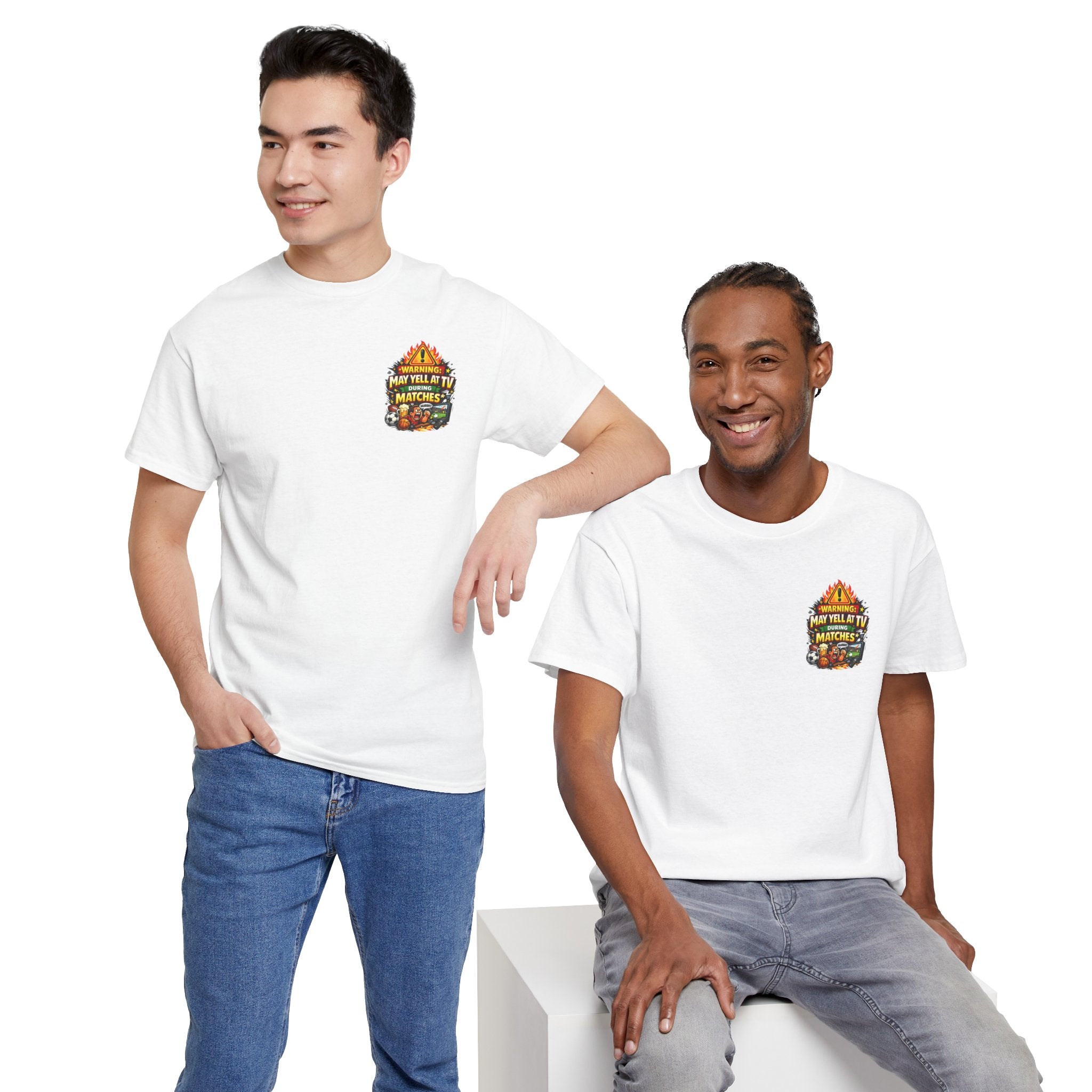 Warning May Yell At TV During Matches Funny T-Shirt