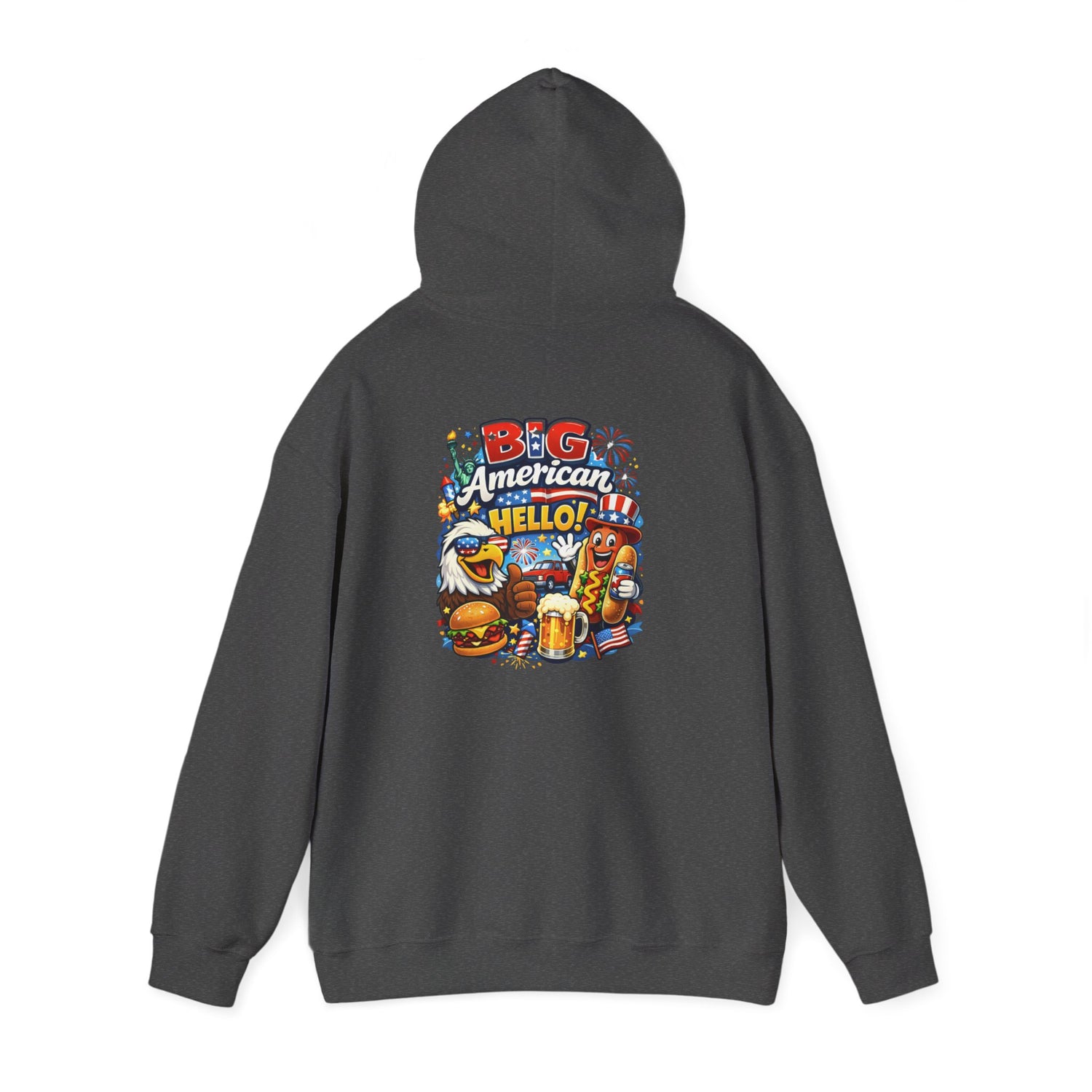 Big American Hello Funny Hoodie