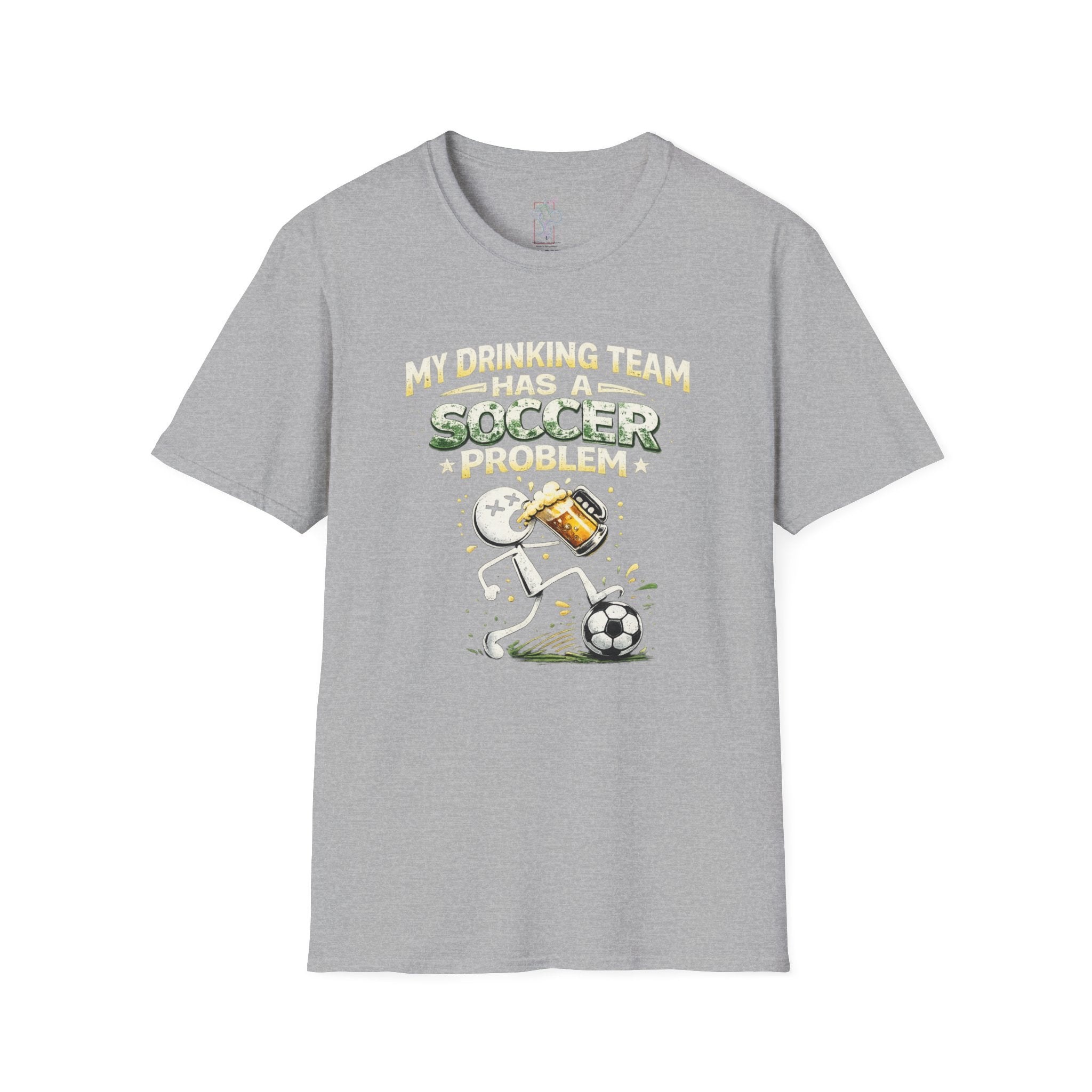 Soccer T-Shirt — "My Drinking Team Has a Soccer Problem" Funny Soccer Fan Tee