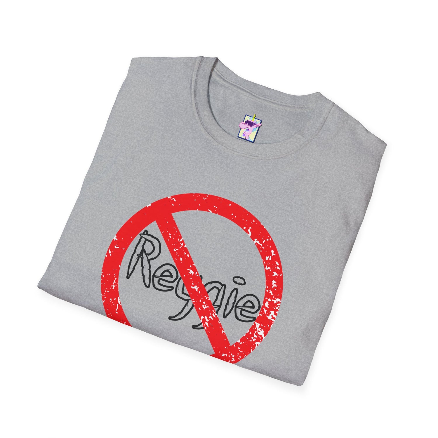 No Reggie Graphic Tee (Red Prohibition Sign)