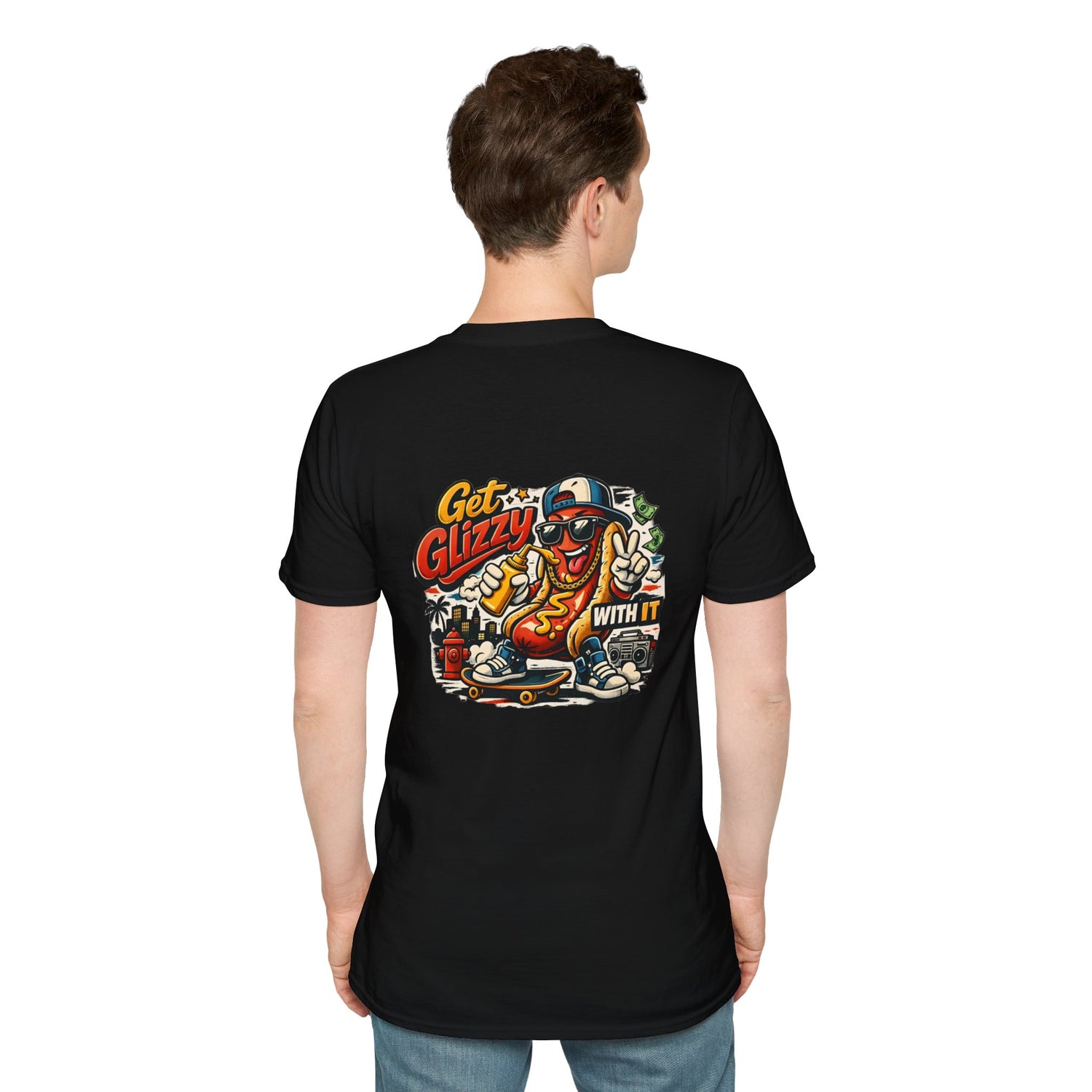 Get Glizzy With It Funny Hot Dog T-Shirt