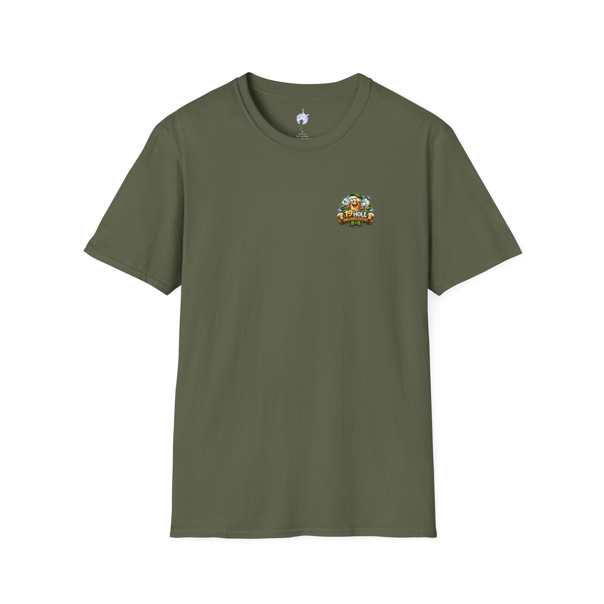 19th Hole Golf T-Shirt — "Grab a Beer &amp; Tee It Up" Vintage Golfing Tee