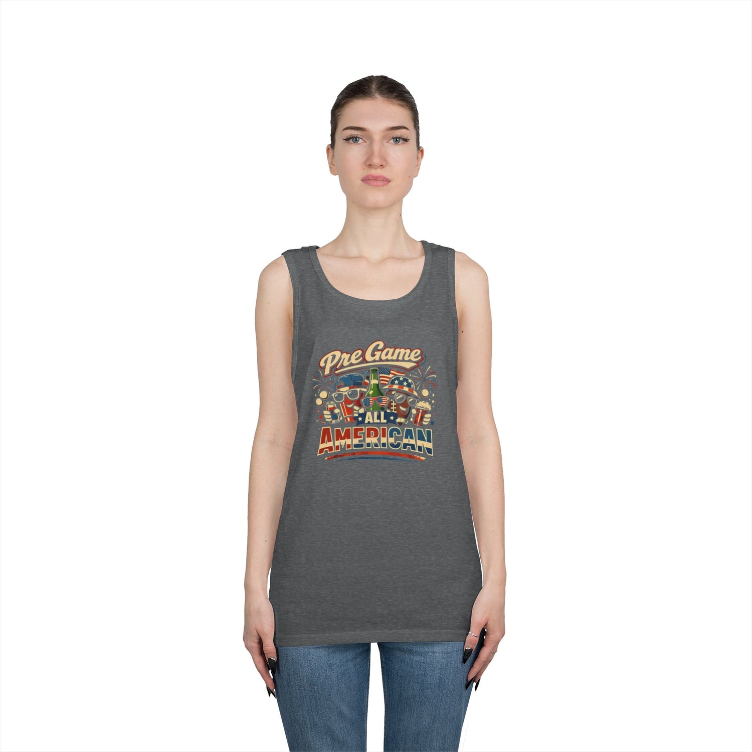 Pre Game All American Funny Tank Top