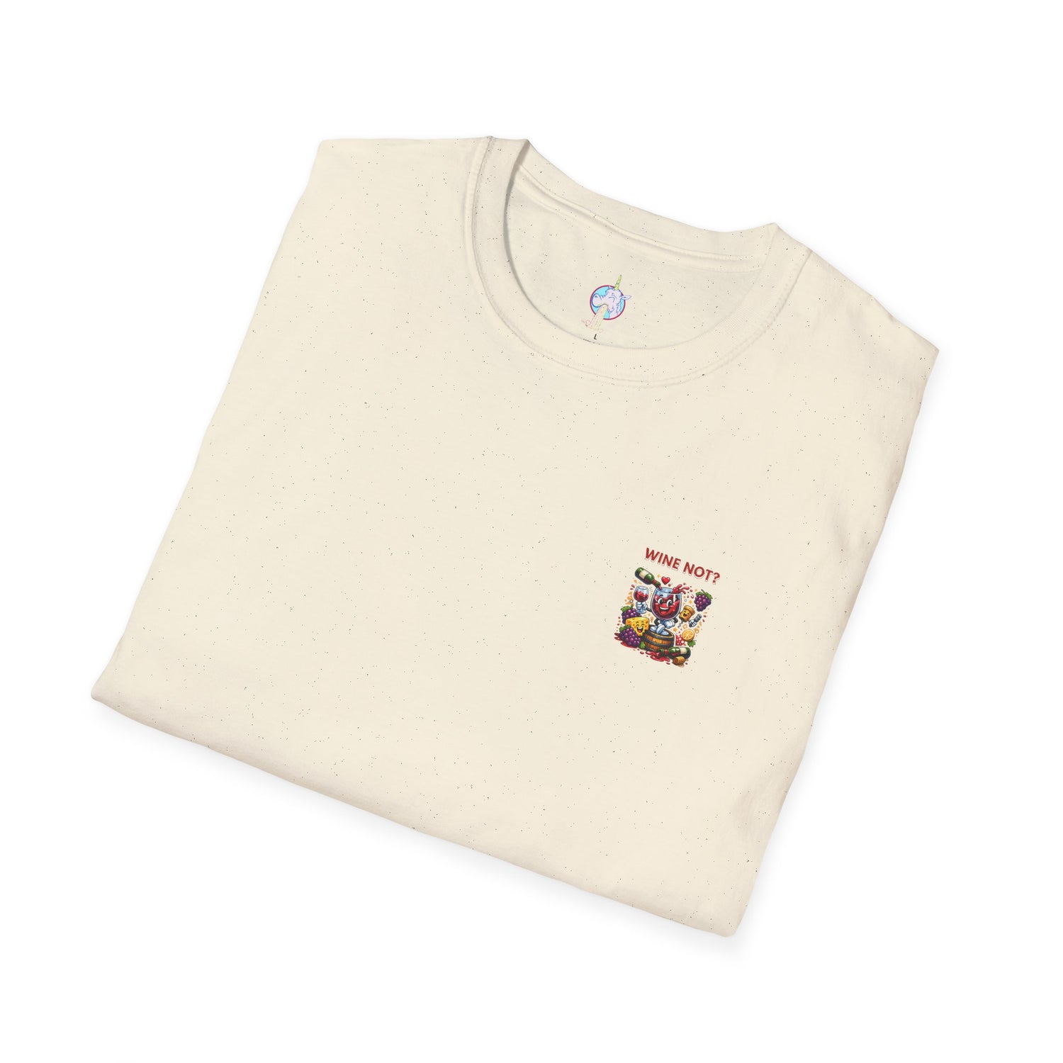 Wine Not? Graphic T-Shirt — Funny Wine Glass &amp; Grapes Tee