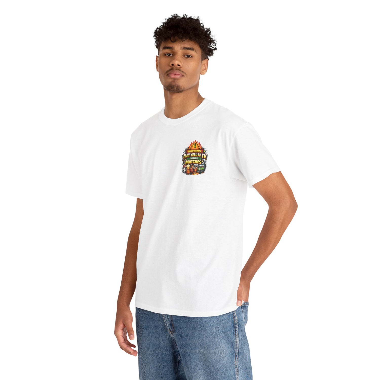 Warning May Yell At TV During Matches Funny T-Shirt