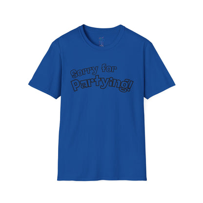 Sorry for Partying T-Shirt-Black