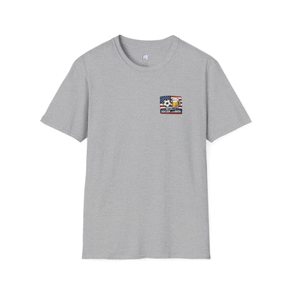 Soccer and Beer T-Shirt — American Flag Soccer Ball &amp; Beer Graphic Tee