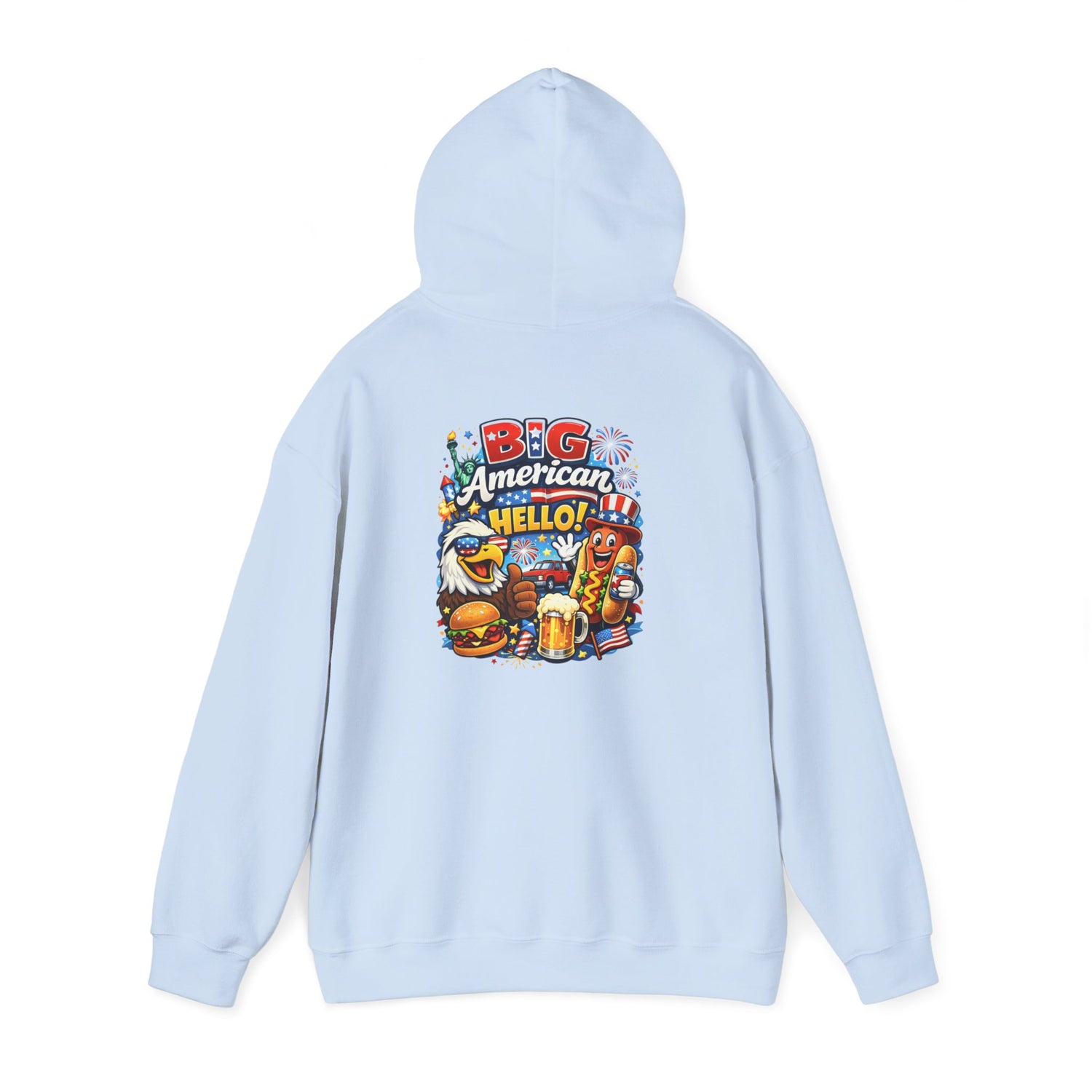 Big American Hello Funny Hoodie
