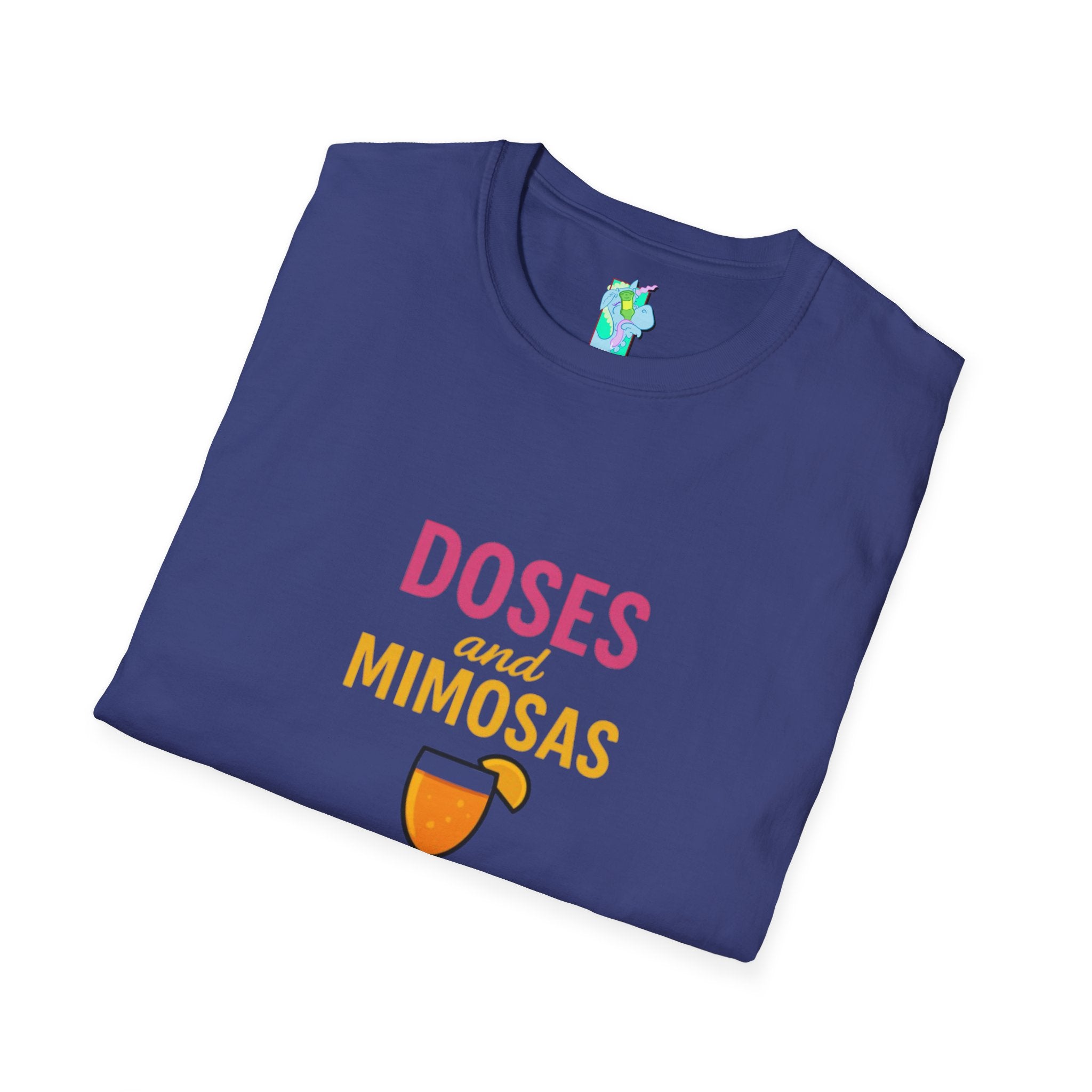 Doses and Mimosas- Party Vibes Unisex T-Shirt