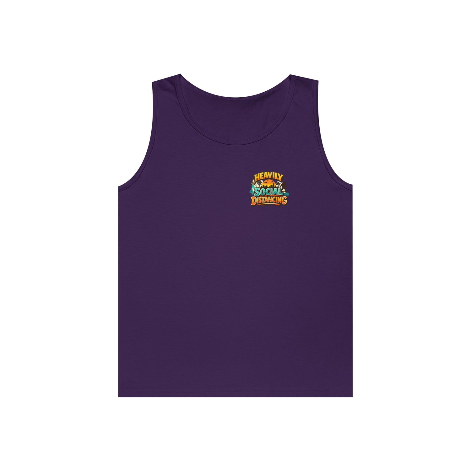 Heavily Socially Distancing Funny Tank Top