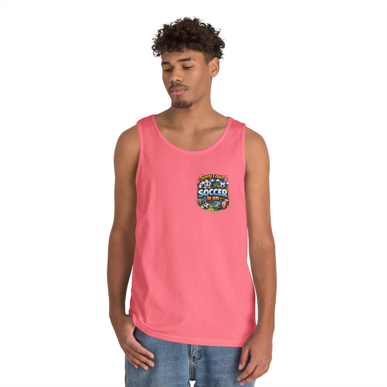 Sorry I Cant Soccer Is On Funny Tank Top