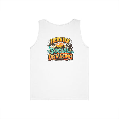 Heavily Socially Distancing Funny Tank Top