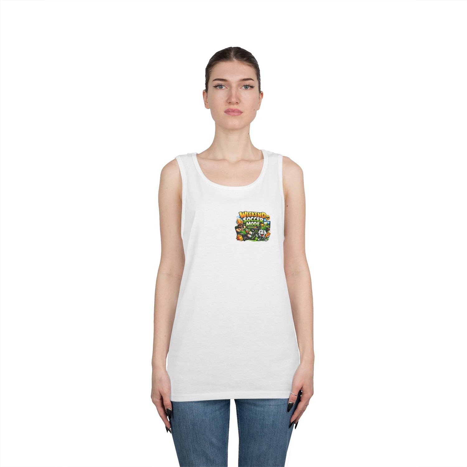 Weekend Soccer Mode Funny Tank Top