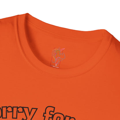 Sorry for Partying T-Shirt-Black