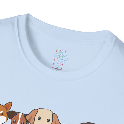 Funny Dogs Love T-Shirt — Cute Happy Pets Tee for Dog Lovers