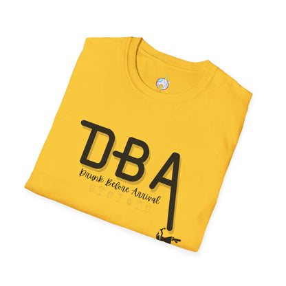 Drunk Before Arrival Funny T-Shirt — Bold Party Tee