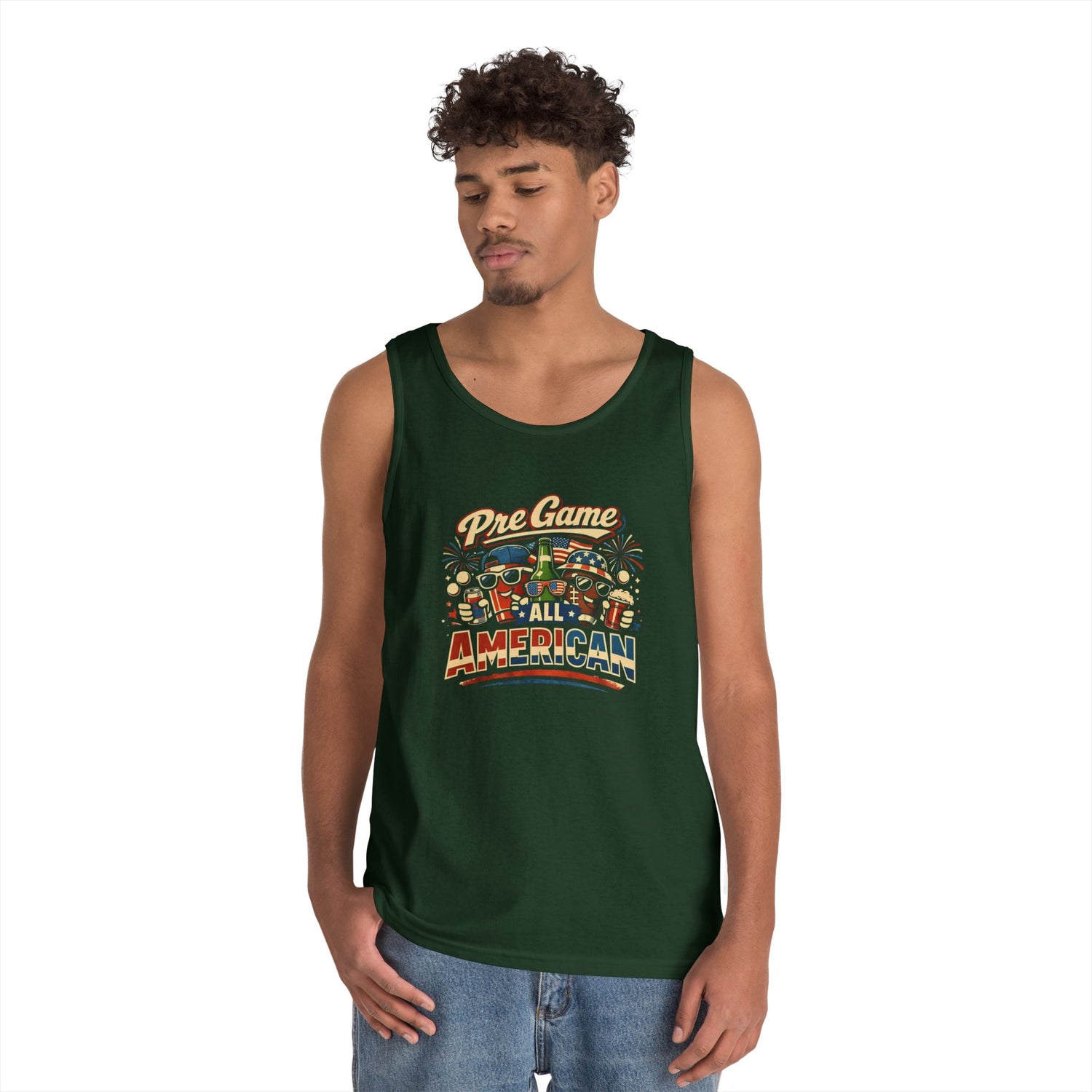 Pre Game All American Funny Tank Top