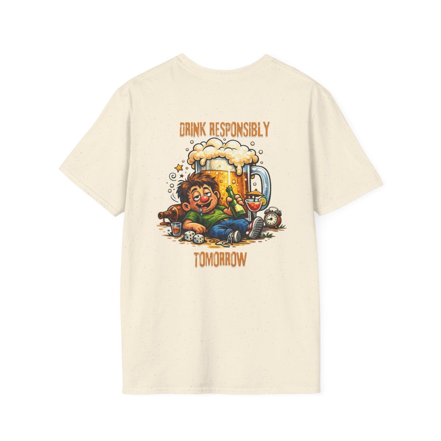 Drink Responsibly Tomorrow T-Shirt — Funny Beer Hangover Graphic Tee
