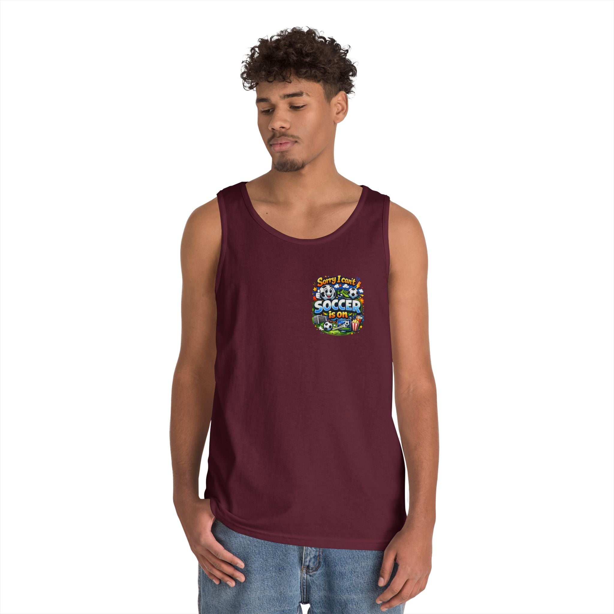 Sorry I Cant Soccer Is On Funny Tank Top