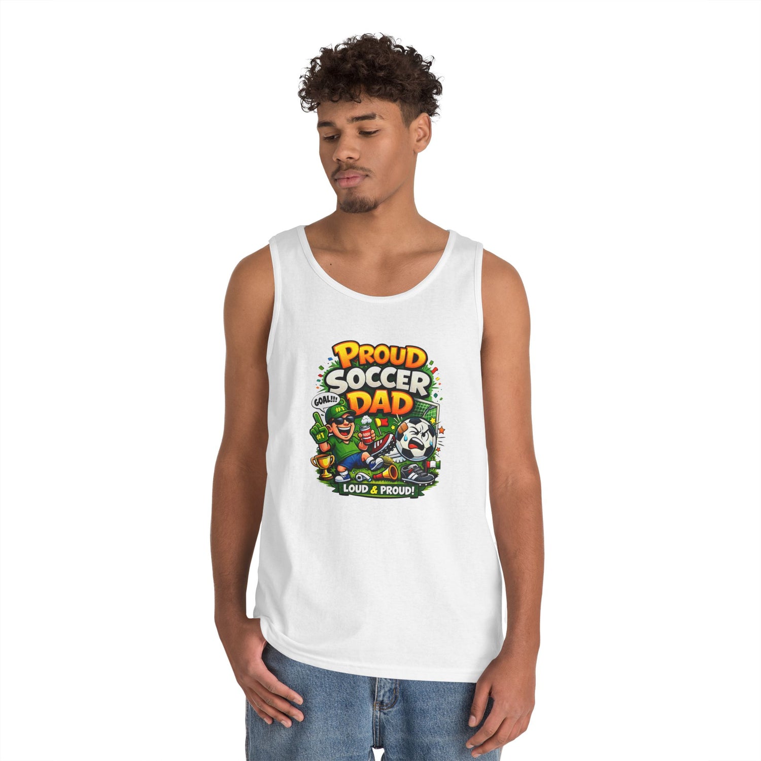 Proud Soccer Dad Tank Top — Loud &amp; Proud Dad Soccer Shirt