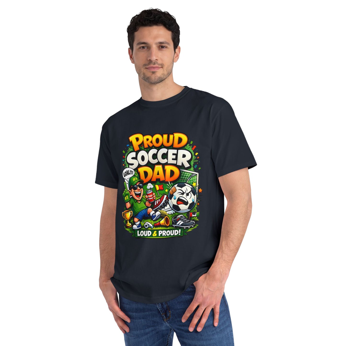 Proud Soccer Dad T-Shirt — Loud & Proud Dad Soccer Gift