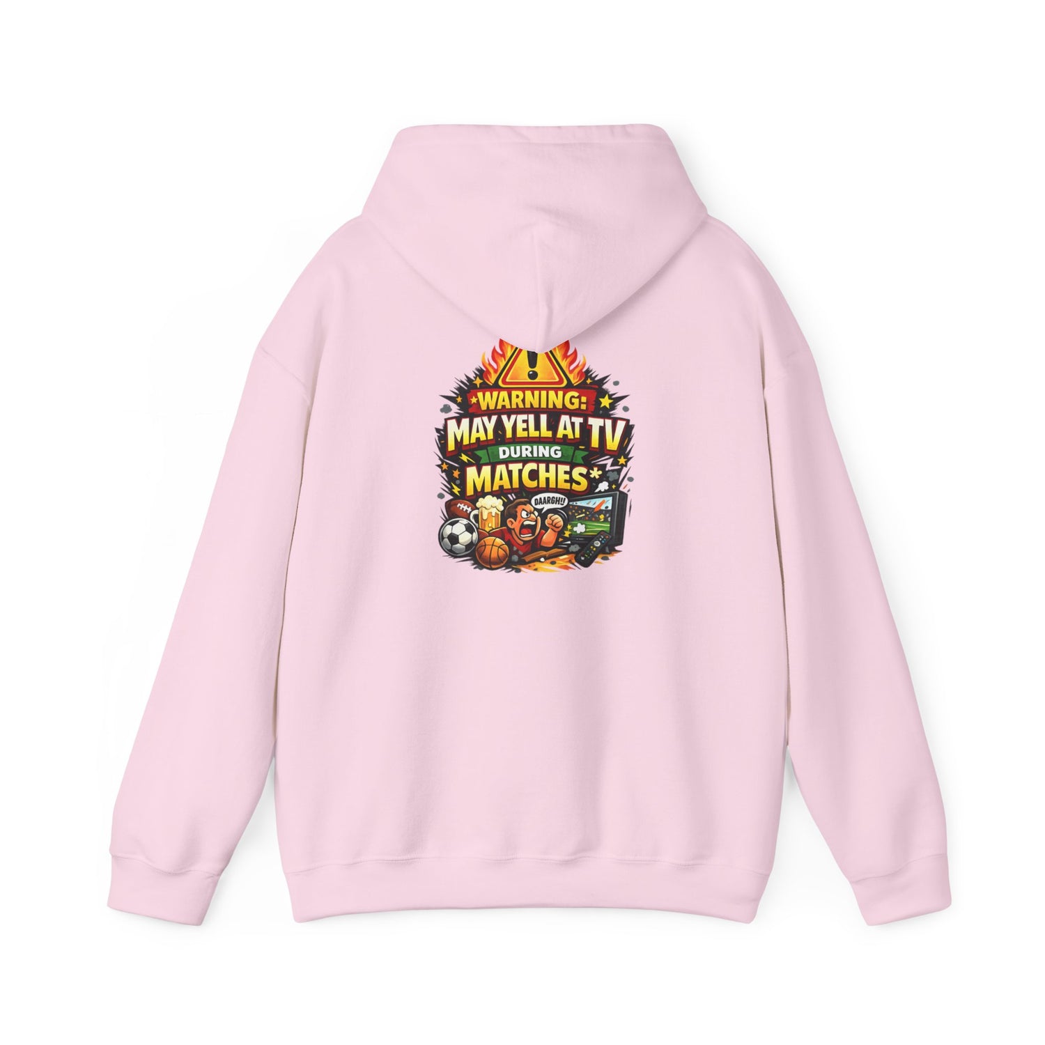 Warning May Yell At TV During Matches Funny Hoodie