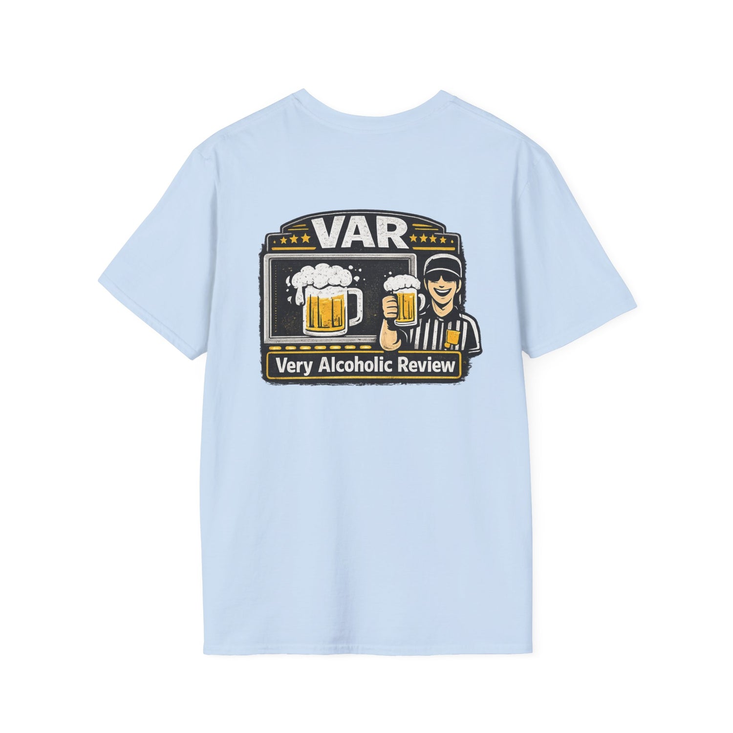 VAR "Very Alcoholic Review" Soccer T-Shirt — Beer Referee Graphic Tee