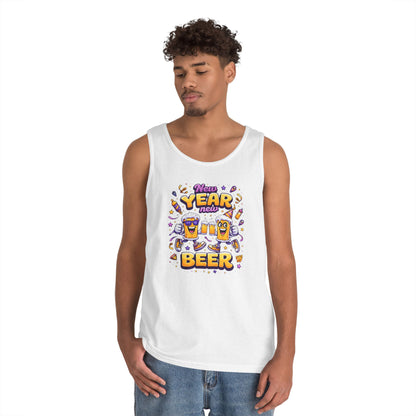 New Year New Beer Funny T-Shirt Sarcastic Drinking Tee Funny New Years Shirt Resolution Novelty Beer Gift Graphic Tee
