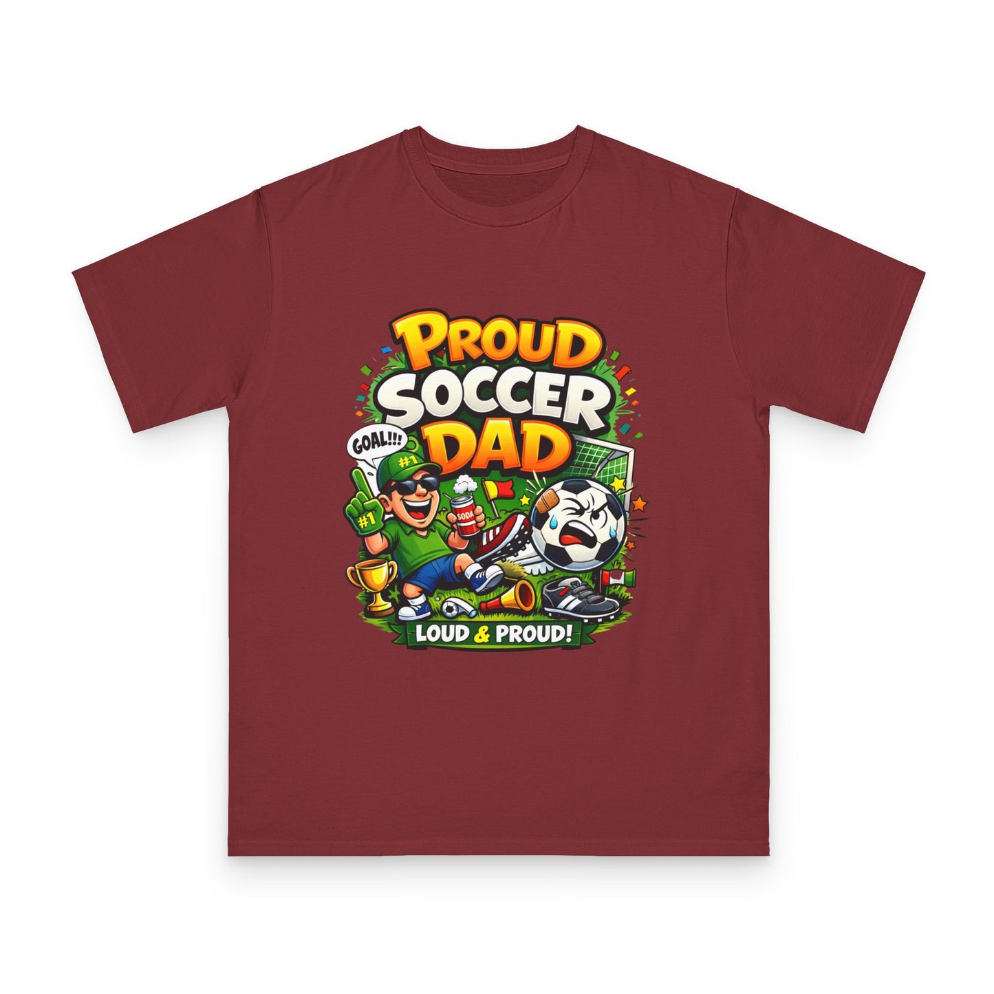 Proud Soccer Dad T-Shirt — Loud & Proud Dad Soccer Gift