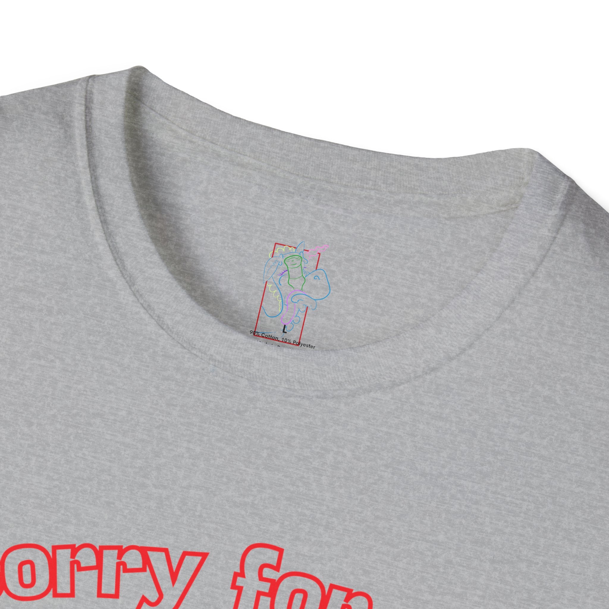 Sorry for Partying! Graphic T-Shirt — Funny Retro Pink Text Tee
