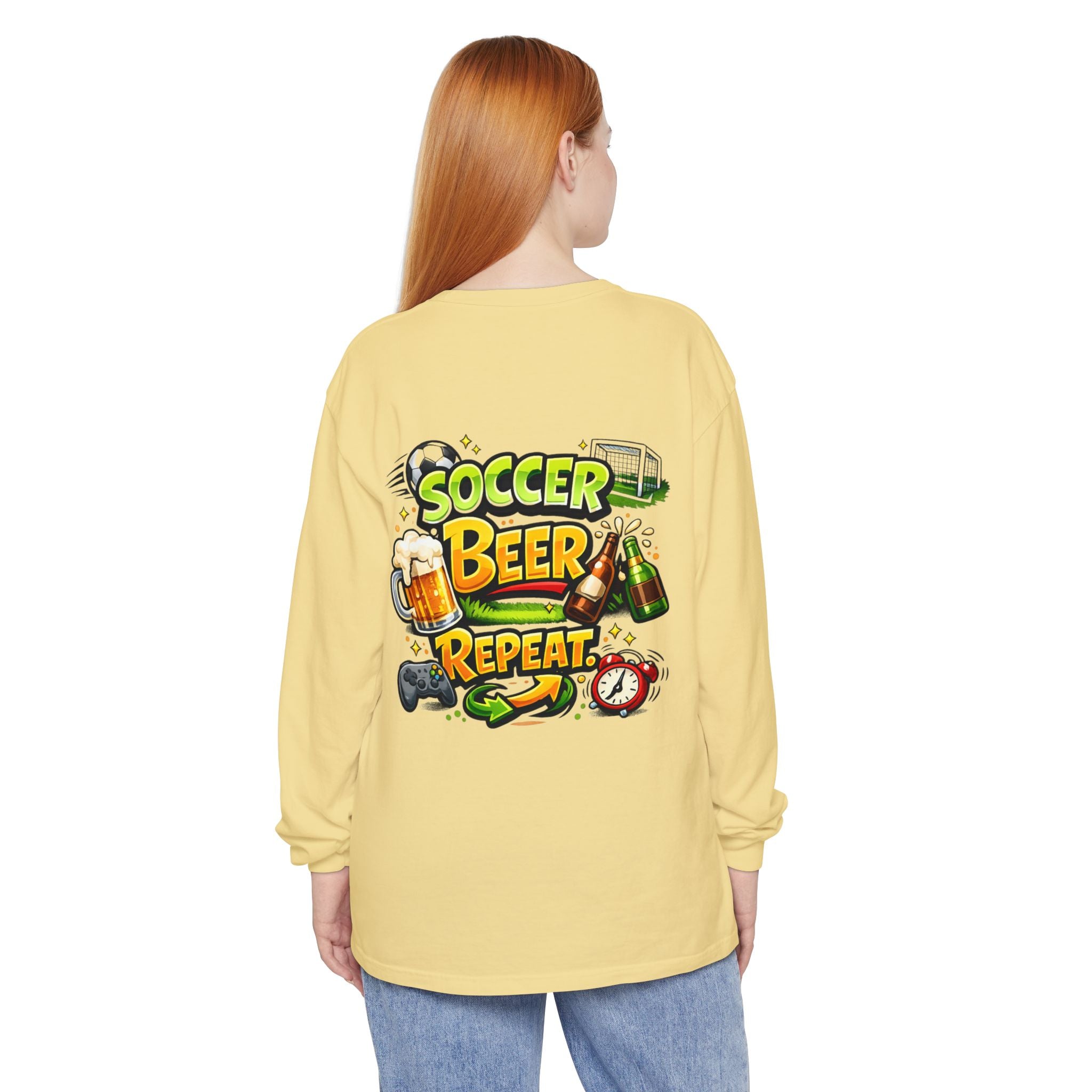 Soccer Beer Repeat Funny Sweatshirt