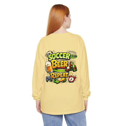 Soccer Beer Repeat Funny Sweatshirt