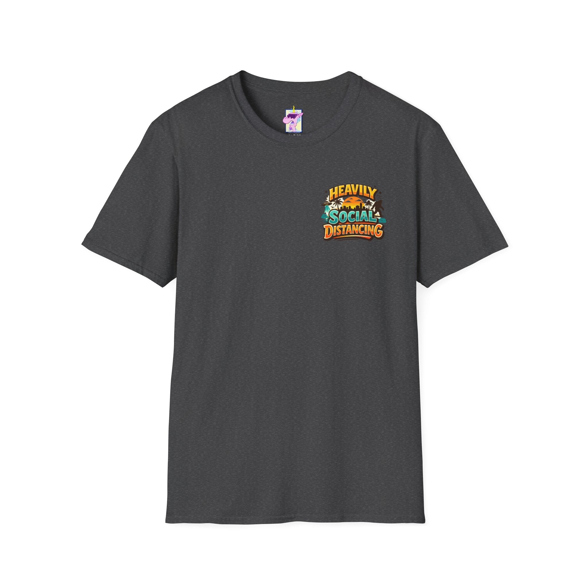 Heavily Socially Distancing Funny T-Shirt