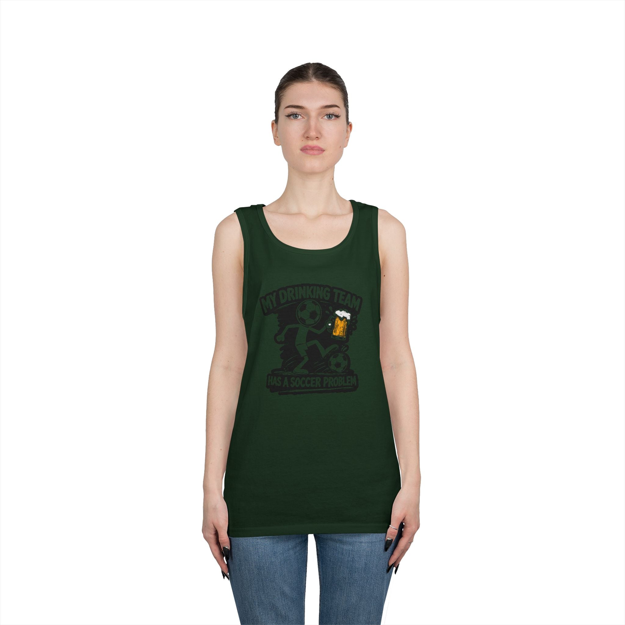 Soccer Drinking Team Tank Top — "My Drinking Team Has a Soccer Problem"