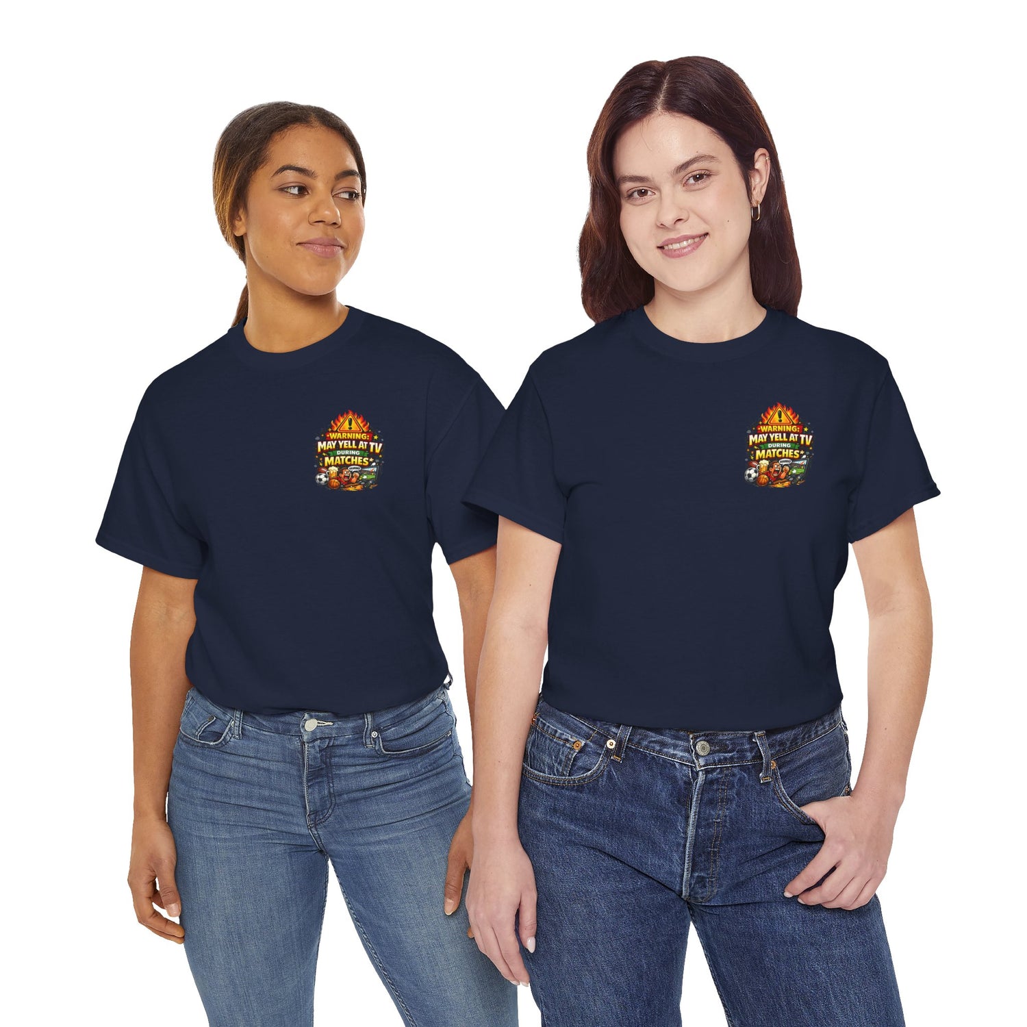 Warning May Yell At TV During Matches Funny T-Shirt