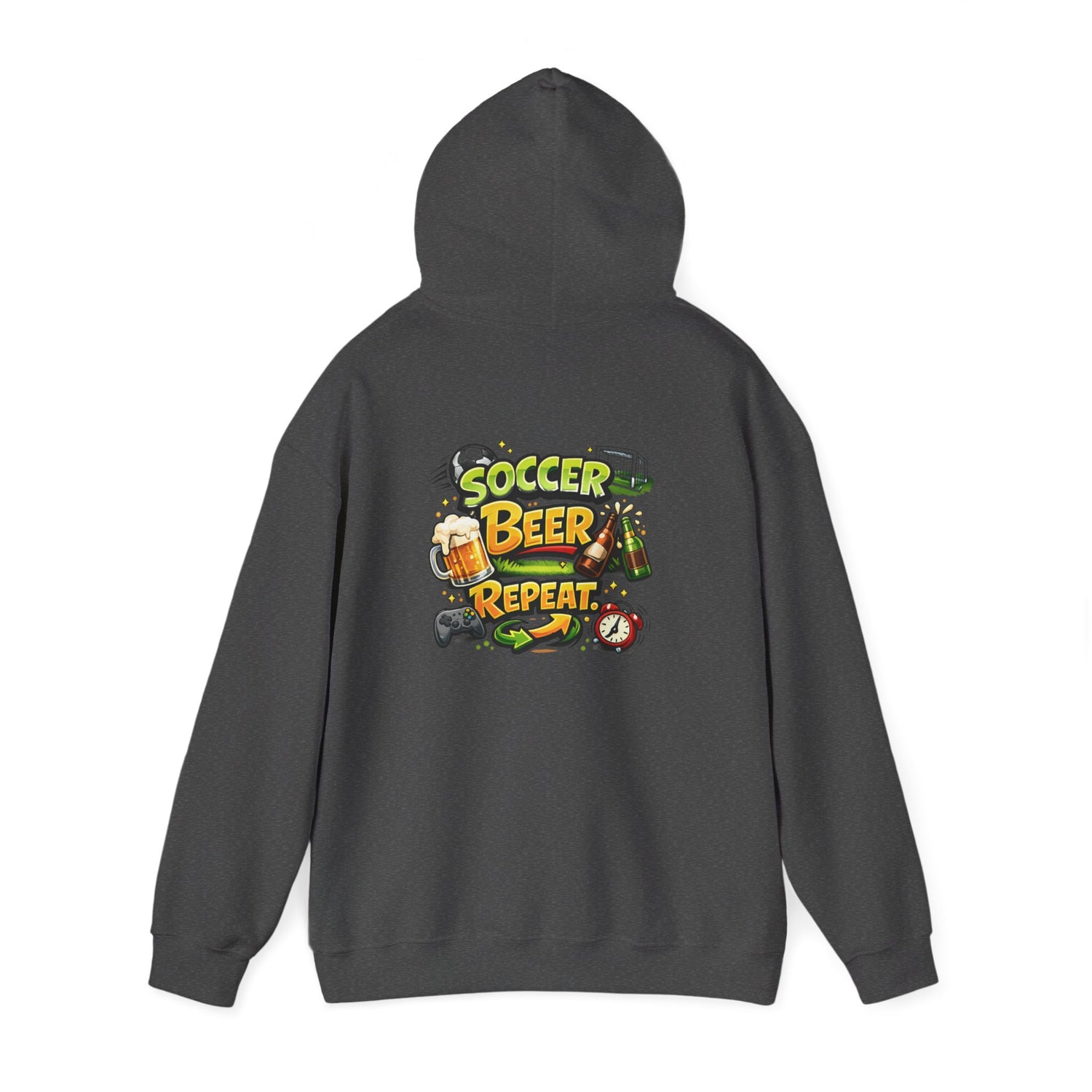 Soccer Beer Repeat Funny Hoodie