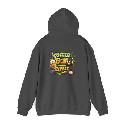 Soccer Beer Repeat Funny Hoodie