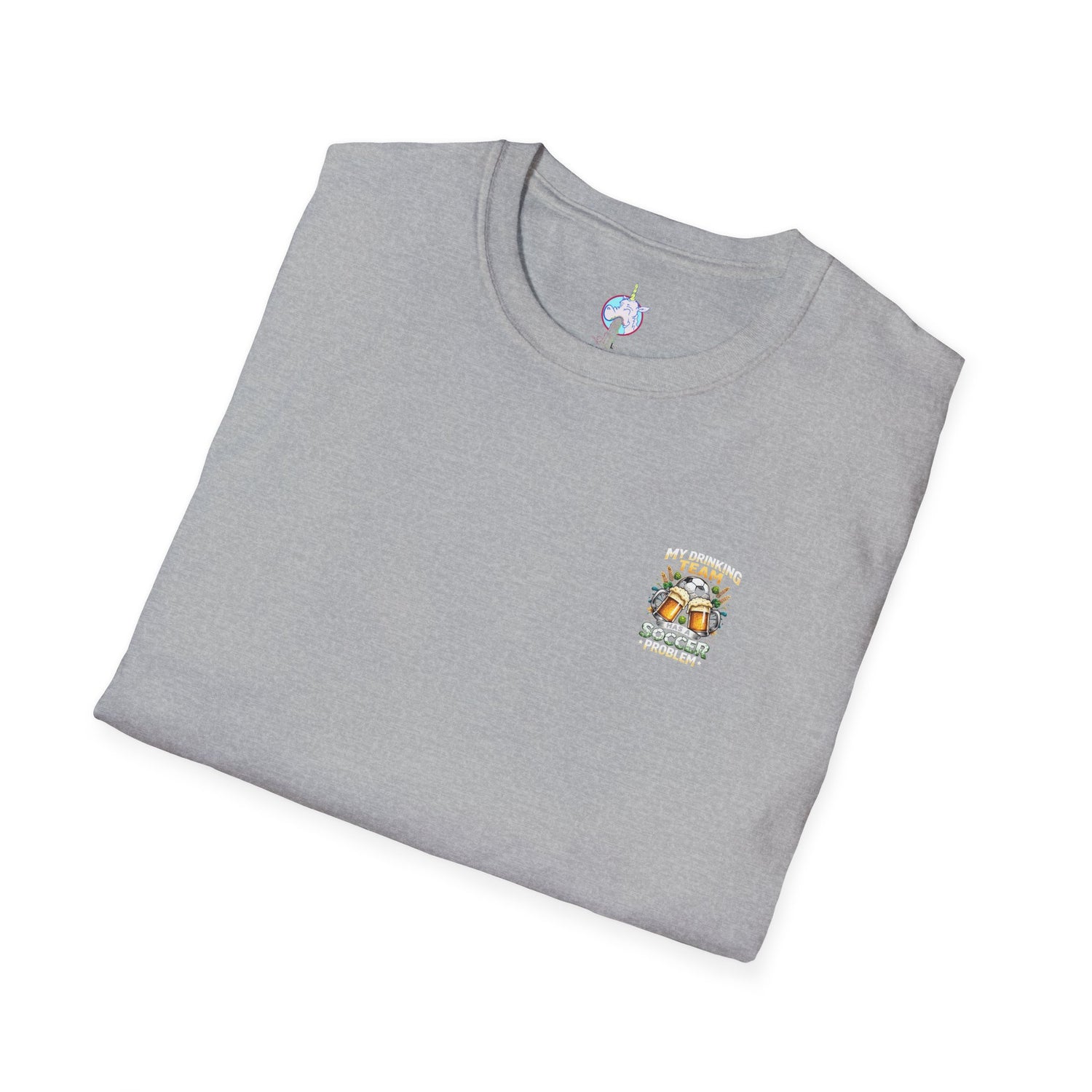 Soccer Drinking Team T-Shirt — "My Drinking Team Has a Soccer Problem" Football Beer Tee