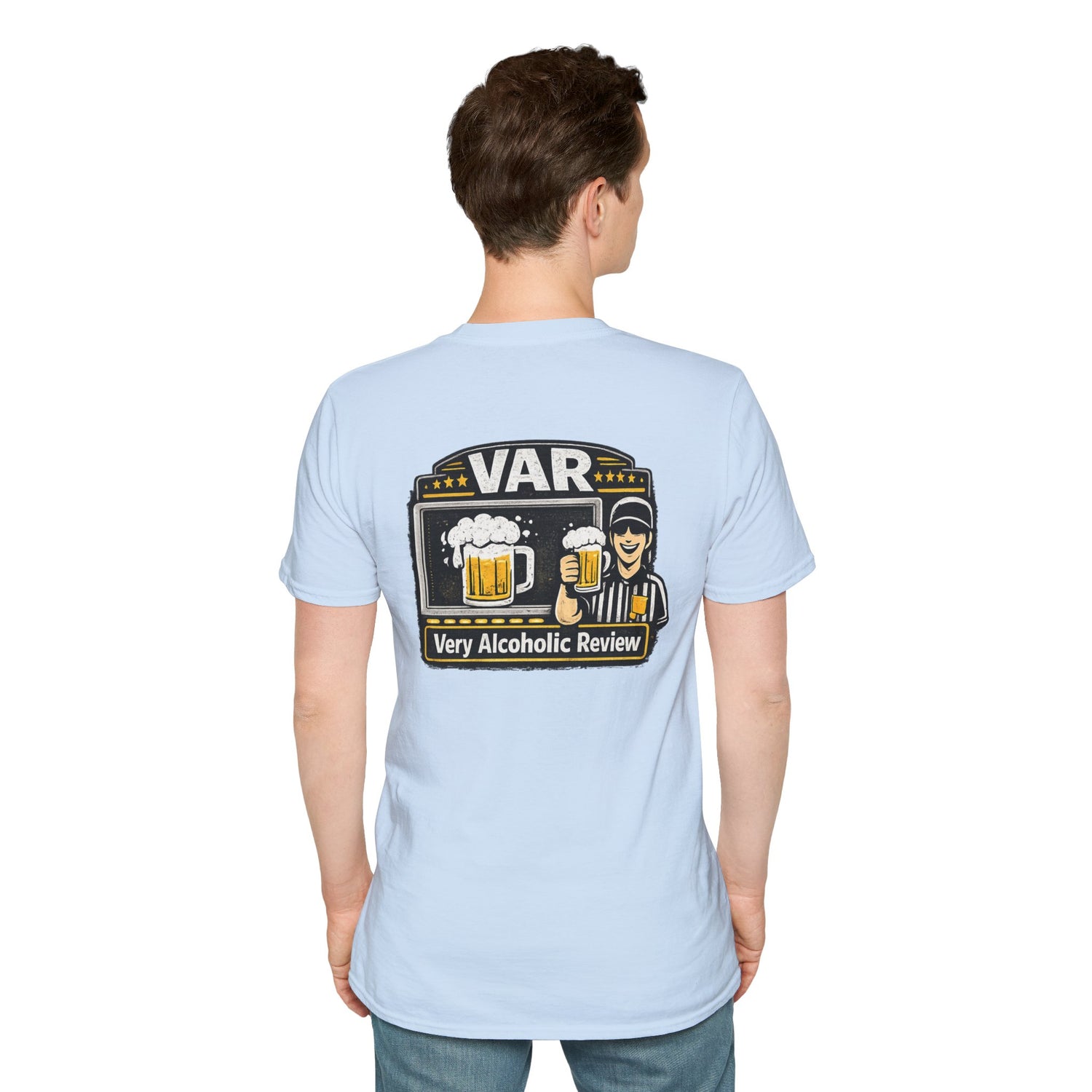 VAR "Very Alcoholic Review" Soccer T-Shirt — Beer Referee Graphic Tee