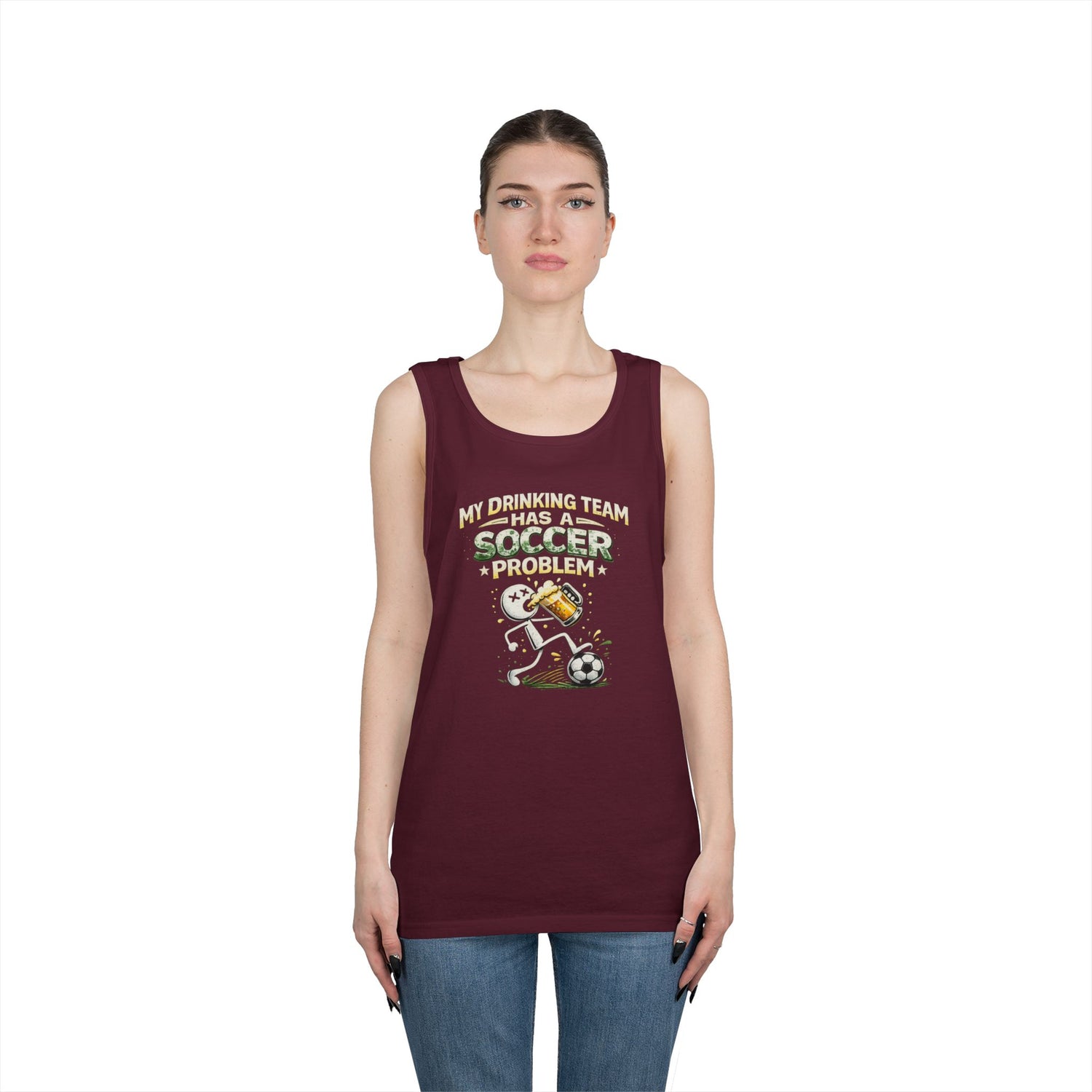 Soccer Drinking Team Tank Top – "My Drinking Team Has a Soccer Problem"