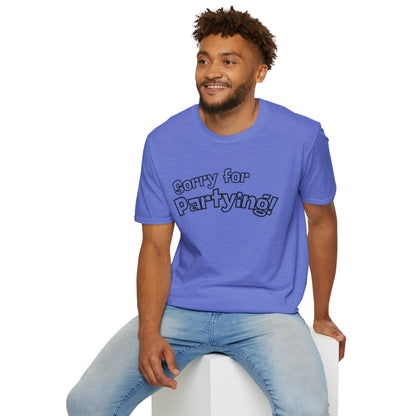 Sorry for Partying T-Shirt-Black