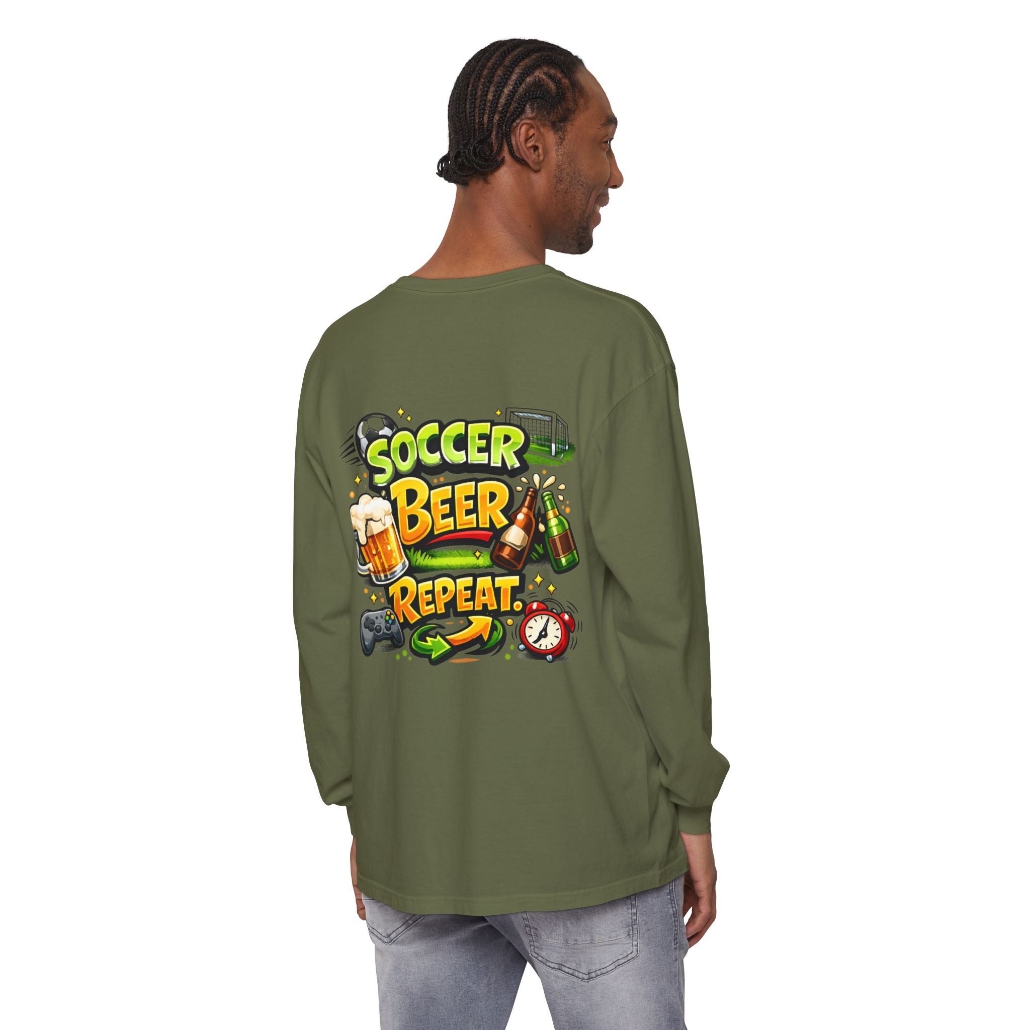 Soccer Beer Repeat Funny Sweatshirt