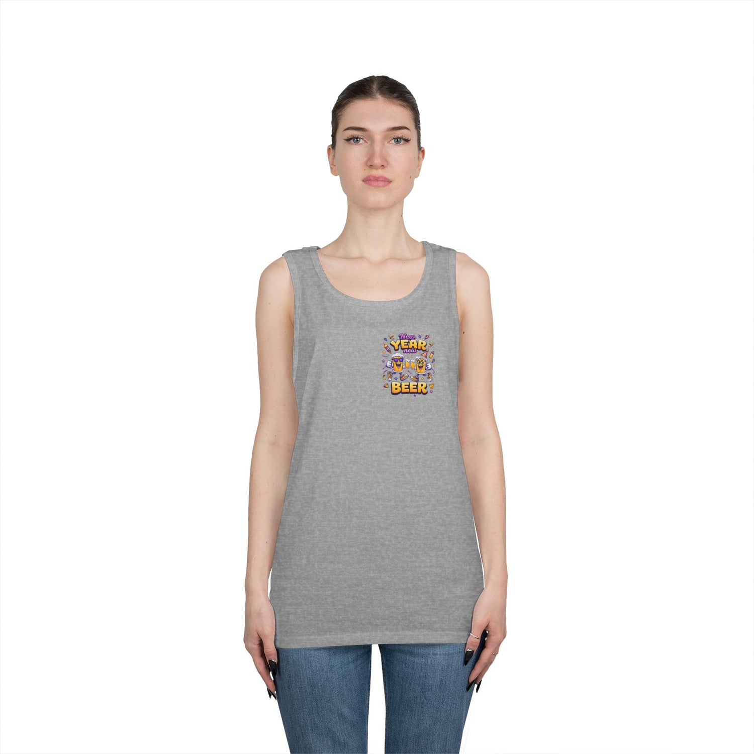 New Year New Beer Funny Tank Top