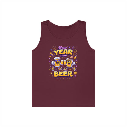 New Year New Beer Funny T-Shirt Sarcastic Drinking Tee Funny New Years Shirt Resolution Novelty Beer Gift Graphic Tee