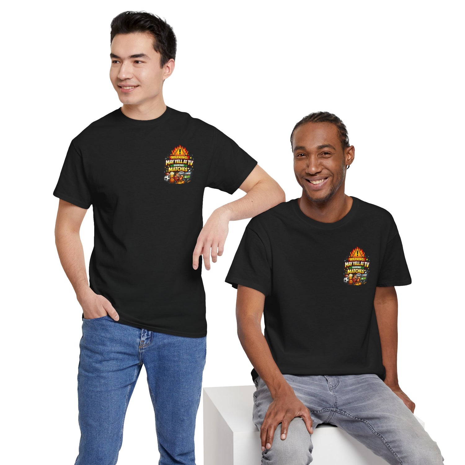 Warning May Yell At TV During Matches Funny T-Shirt