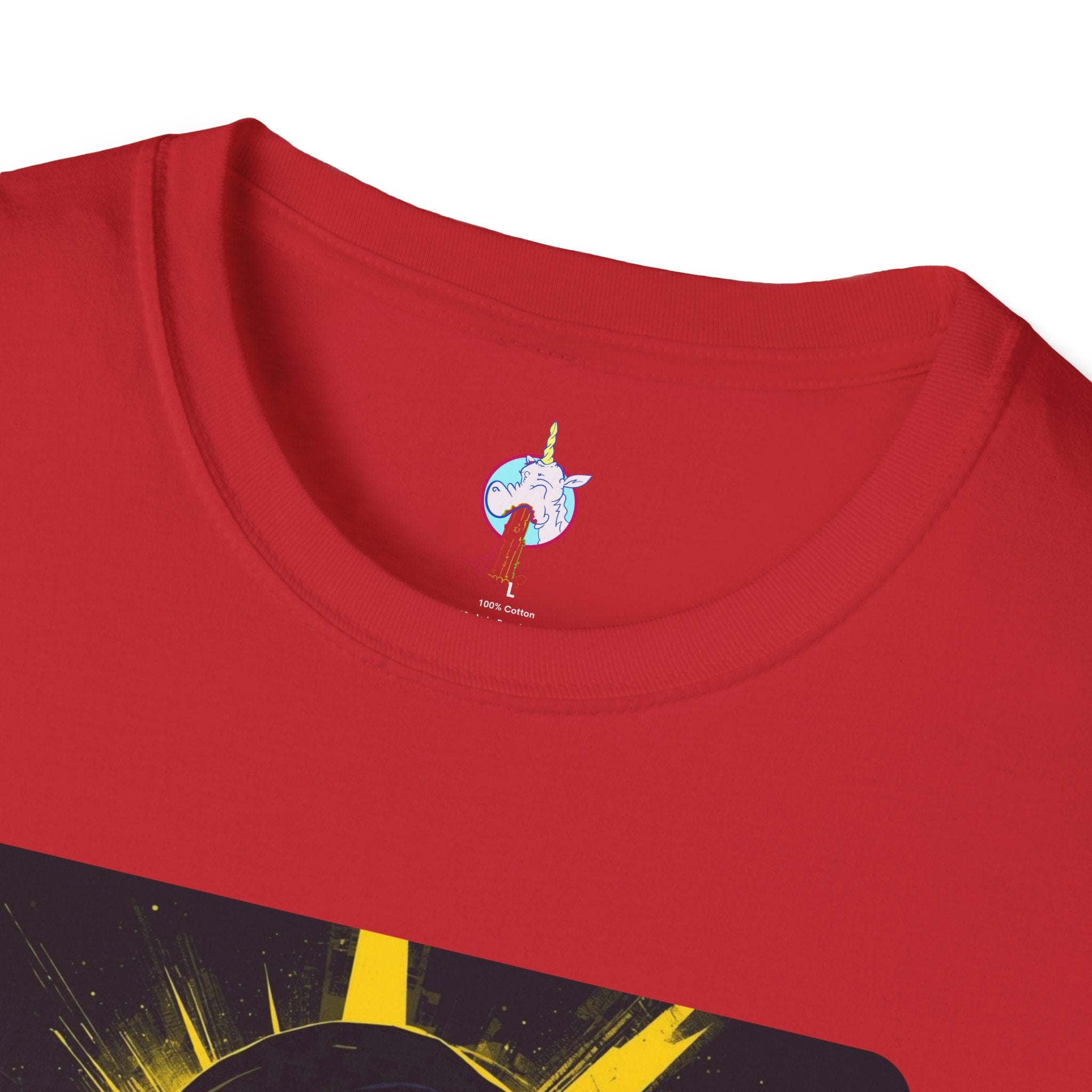 Solar Shades Graphic T-Shirt — Neon Yellow Sun Skull Design