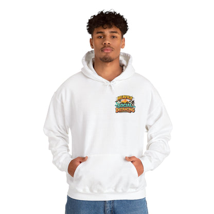 Heavily Socially Distancing Funny Hoodie